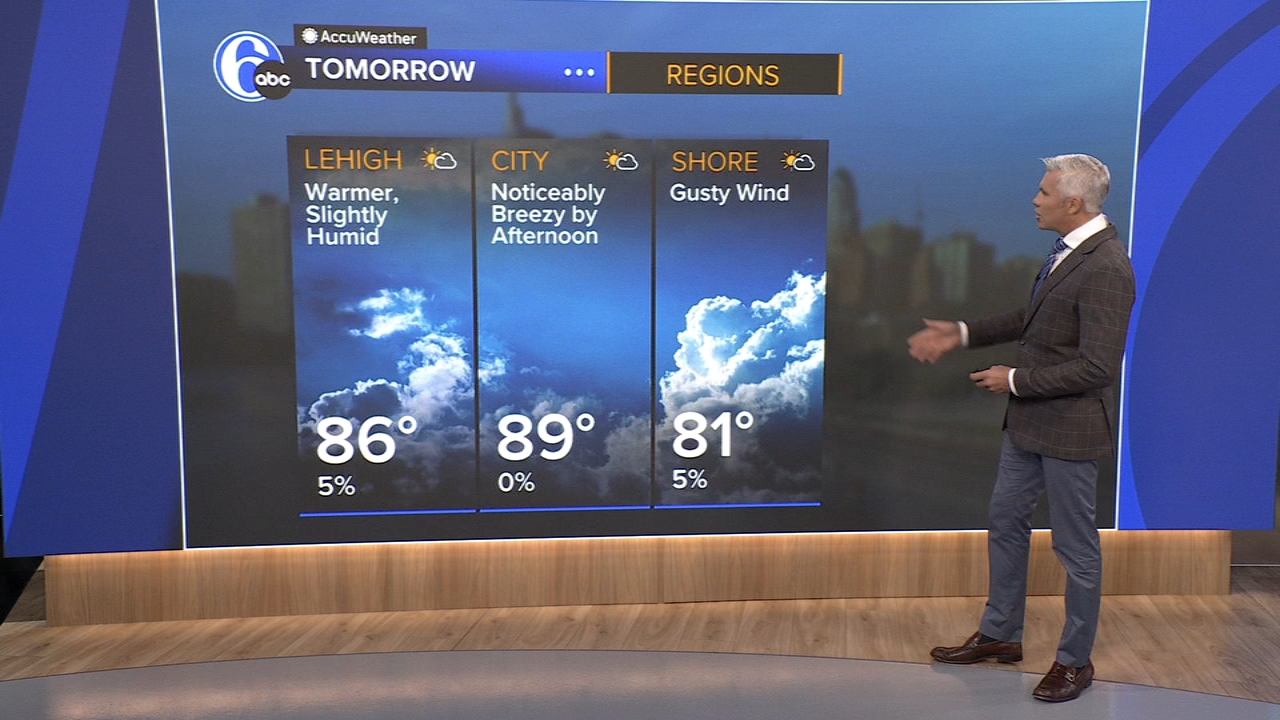 AccuWeather: Warmer, more humid tomorrow