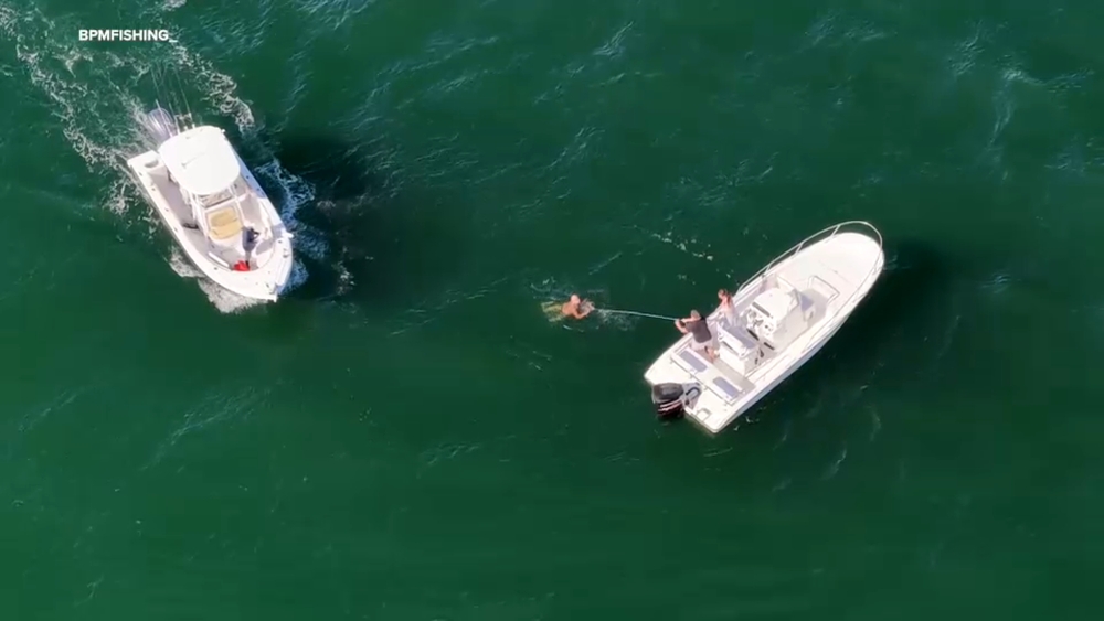 Fisherman tracks swimmer in Hampton Bays with drone until help arrives