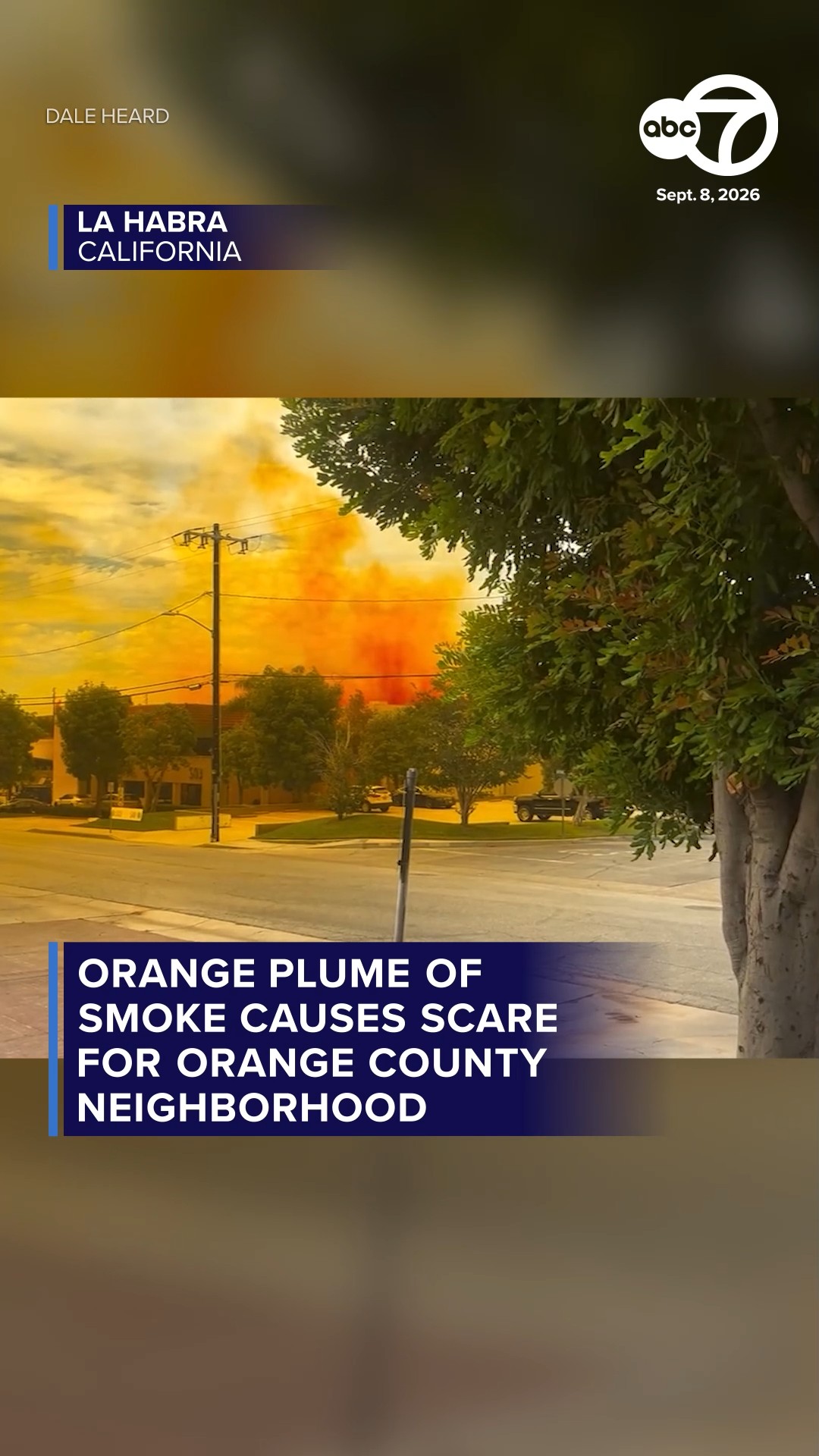 All-clear given after orange smoke seen rising from La Habra factory