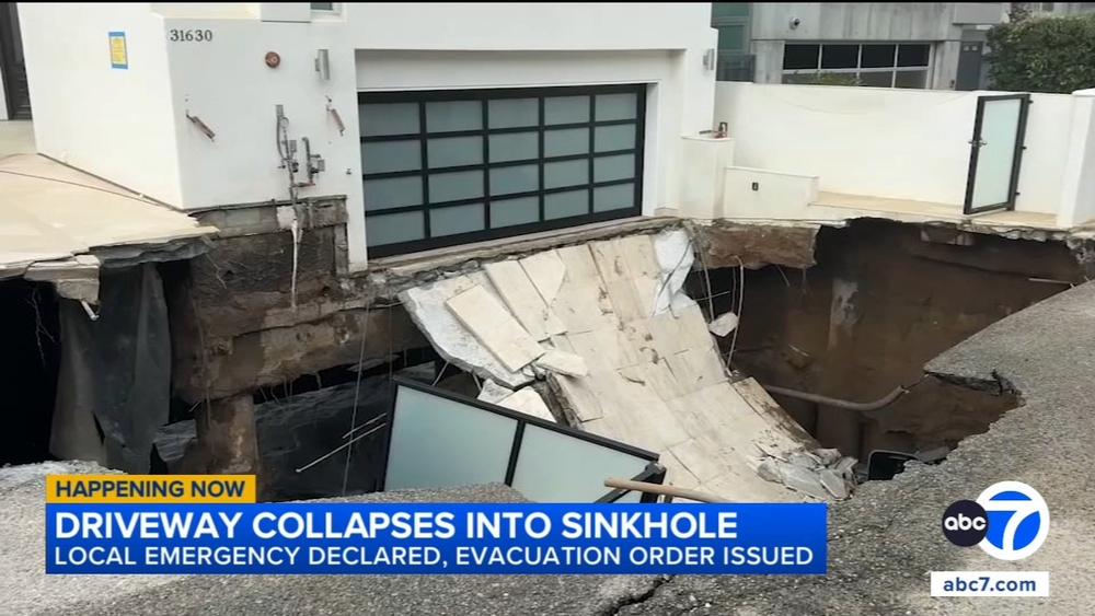 Sinkhole at Nicolas Cage's Malibu house prompts evacuations