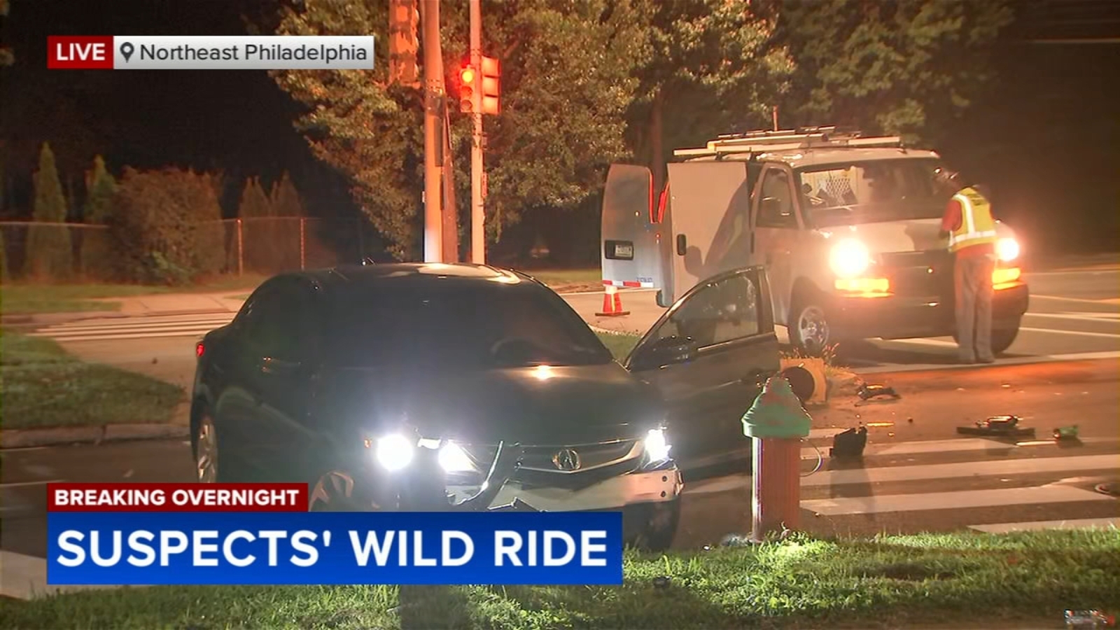 Car thieves led police on chase in Northeast Philadelphia