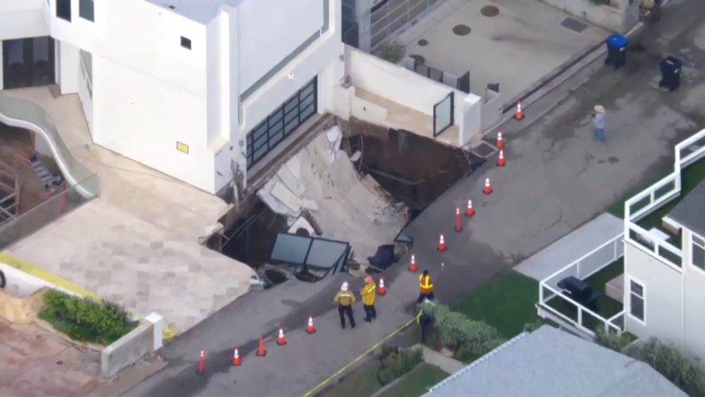 Nicolas Cage's Malibu home damaged by sinkhole amid coastal erosion
