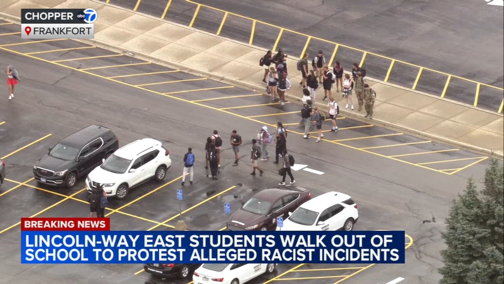 Lincoln-Way East students walk out after alleged racist incidents

