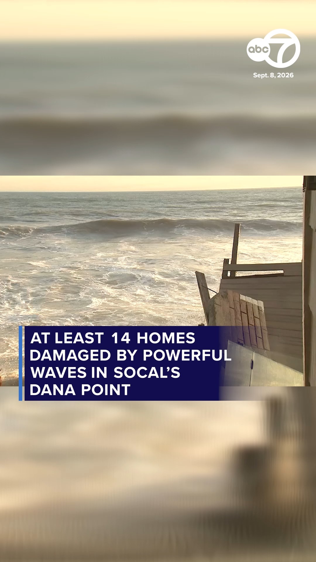 At least 14 SoCal beachfront homes damaged by powerful waves