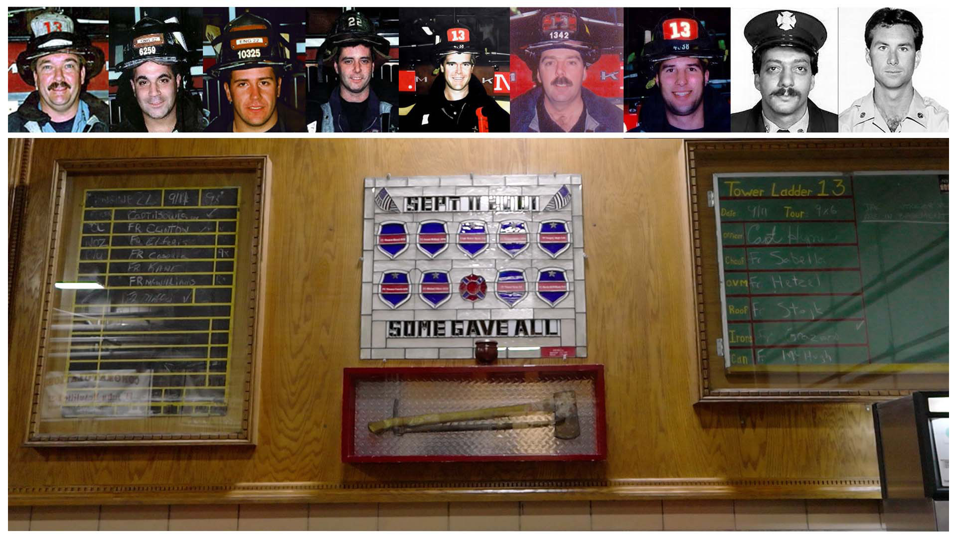 New York City firefighters are preserving the memories of colleagues lost in the 9/11 attacks through the preservation of historic firehouse riding lists.