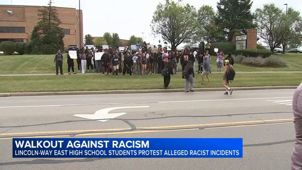 Lincoln-Way East students walk out after alleged racist incidents