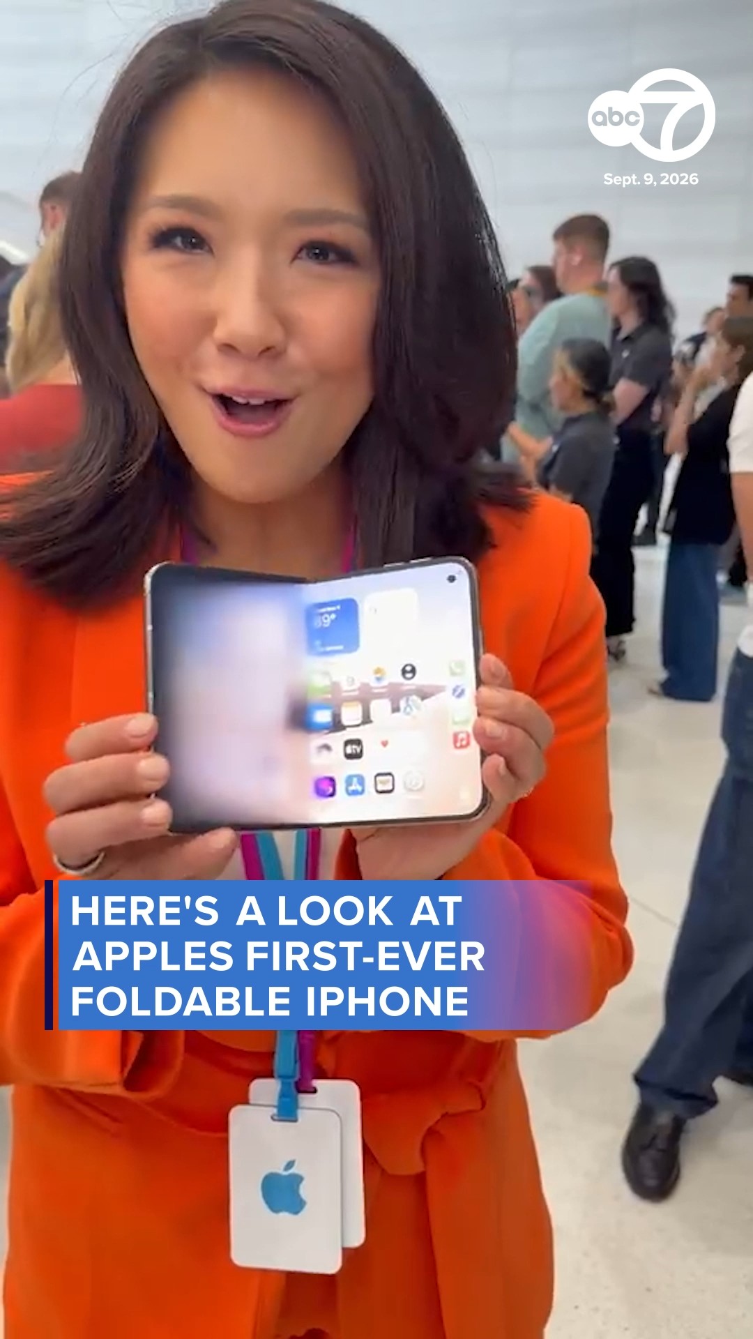 Here's a look at Apples first-ever foldable iPhone