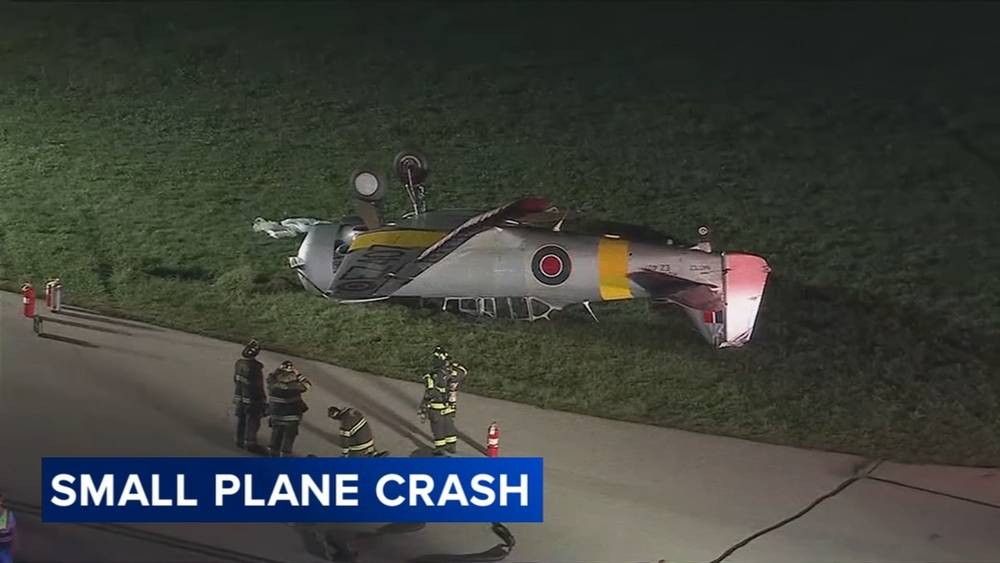 Small plane crashes at airport in Limerick Township, Pa.