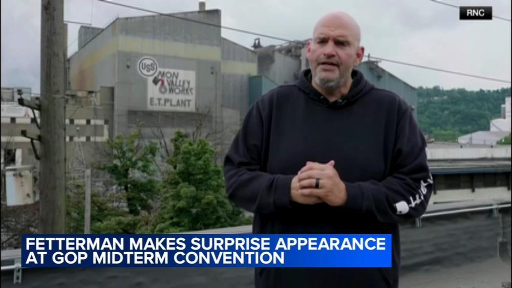 Dem. Pa. Sen. Fetterman releases video at GOP midterm convention