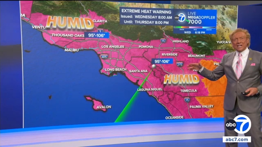 Hot, humid conditions persist Thursday in SoCal