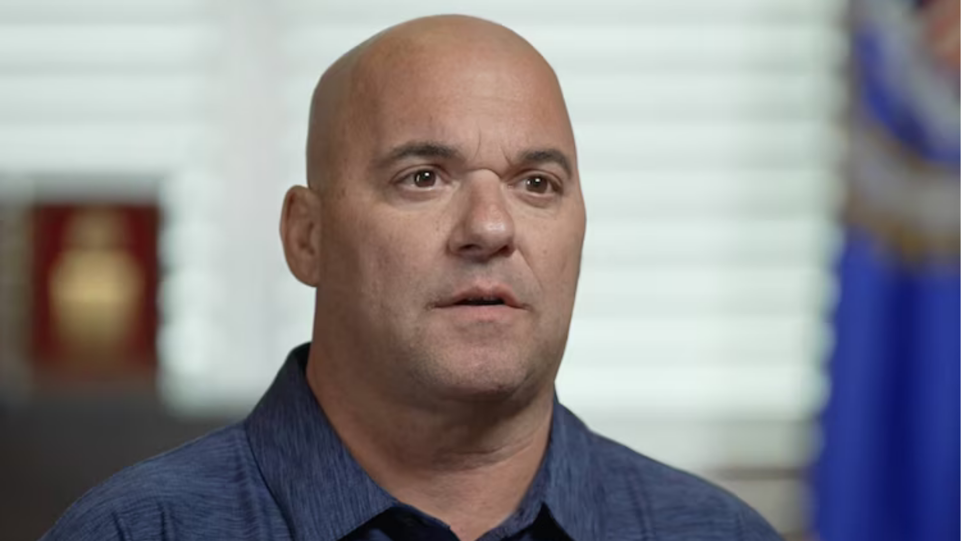 Retired FBI special agent Jeffrey Miller is seen in this still image from an ABC News interview. Miller, who responded to the wreckage of the Pentagon on Sept. 11, 2001, is now battling cancer.