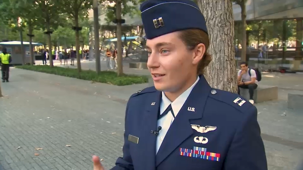 U.S. Air Force Captain Hannah Born remembers being a toddler inside the Pentagon daycare on 9/11