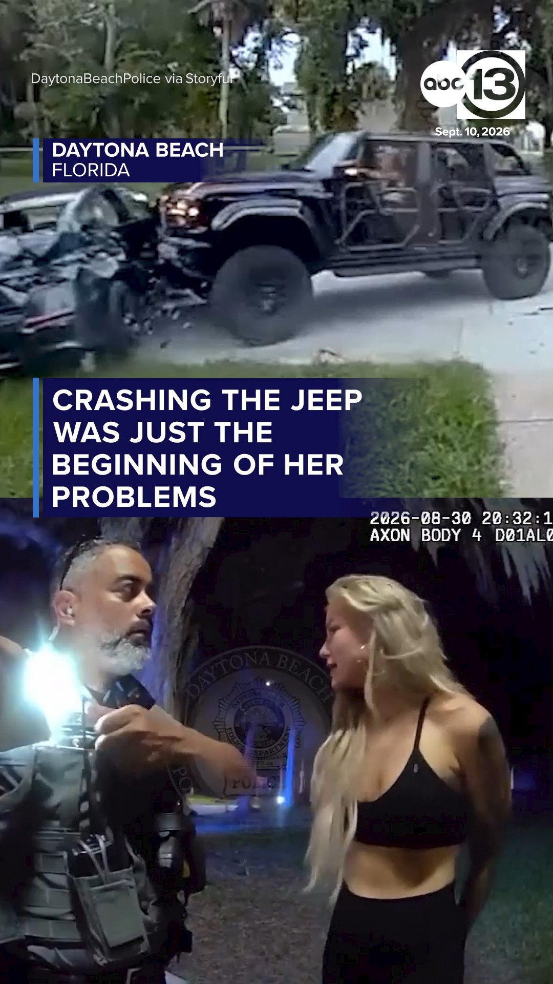 Woman arrested on DUI charge after crashing Jeep