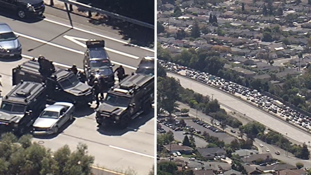 SWAT activity on eastbound I-580 in San Leandro causes massive backup
