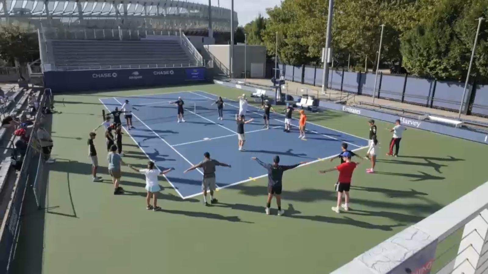 Court of Dreams clinic shows children, adults with disabilities basics of tennis on US Open courts