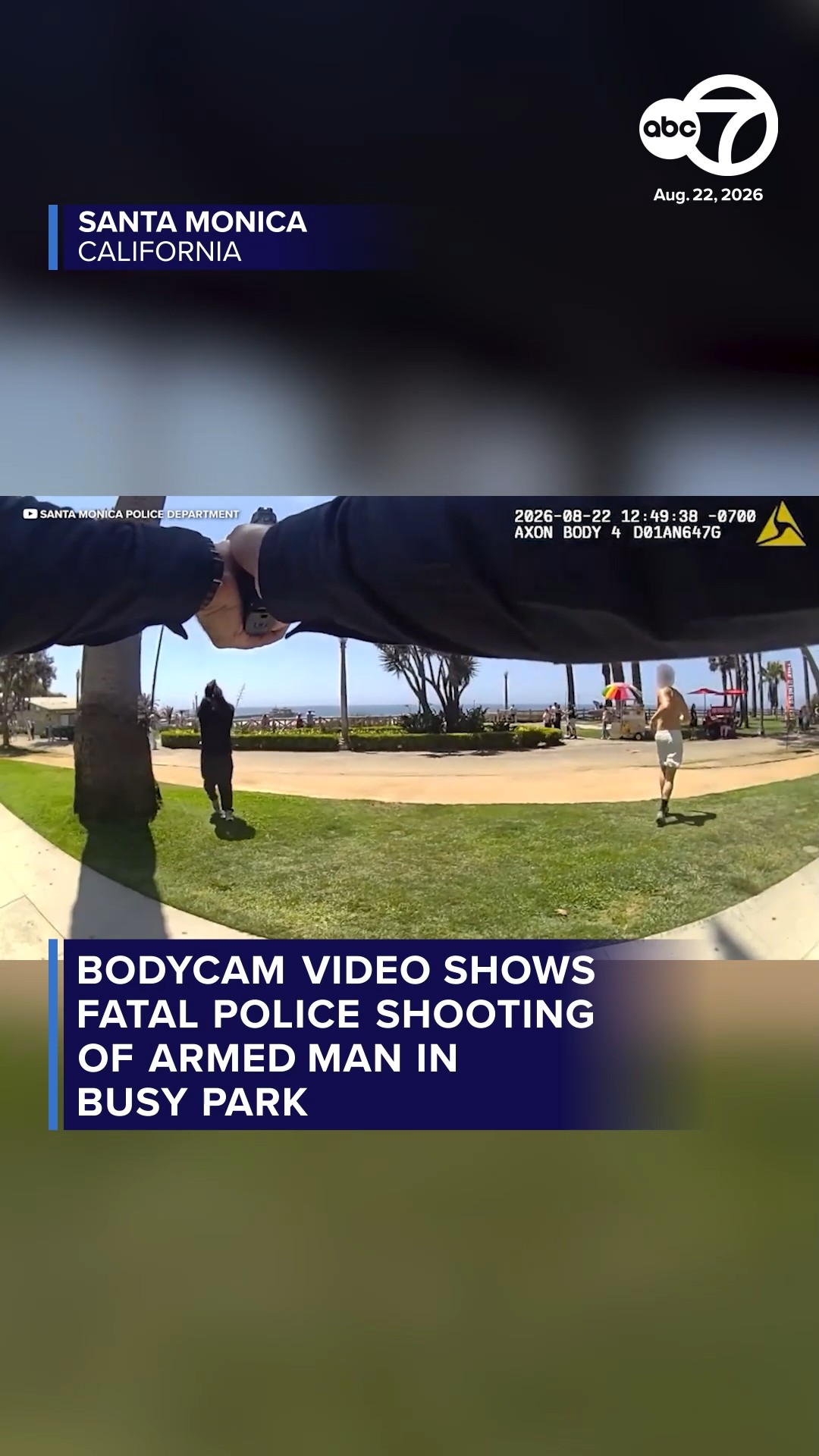 New bodycam video shows fatal police shooting in Santa Monica park