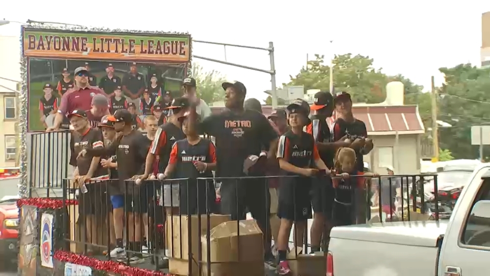 Parade held for Bayonne Little League team