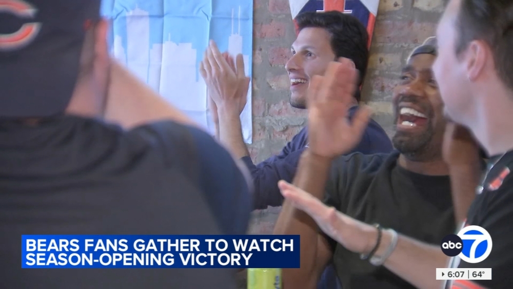 Bears fans celebrate record-setting season opener win over Panthers
