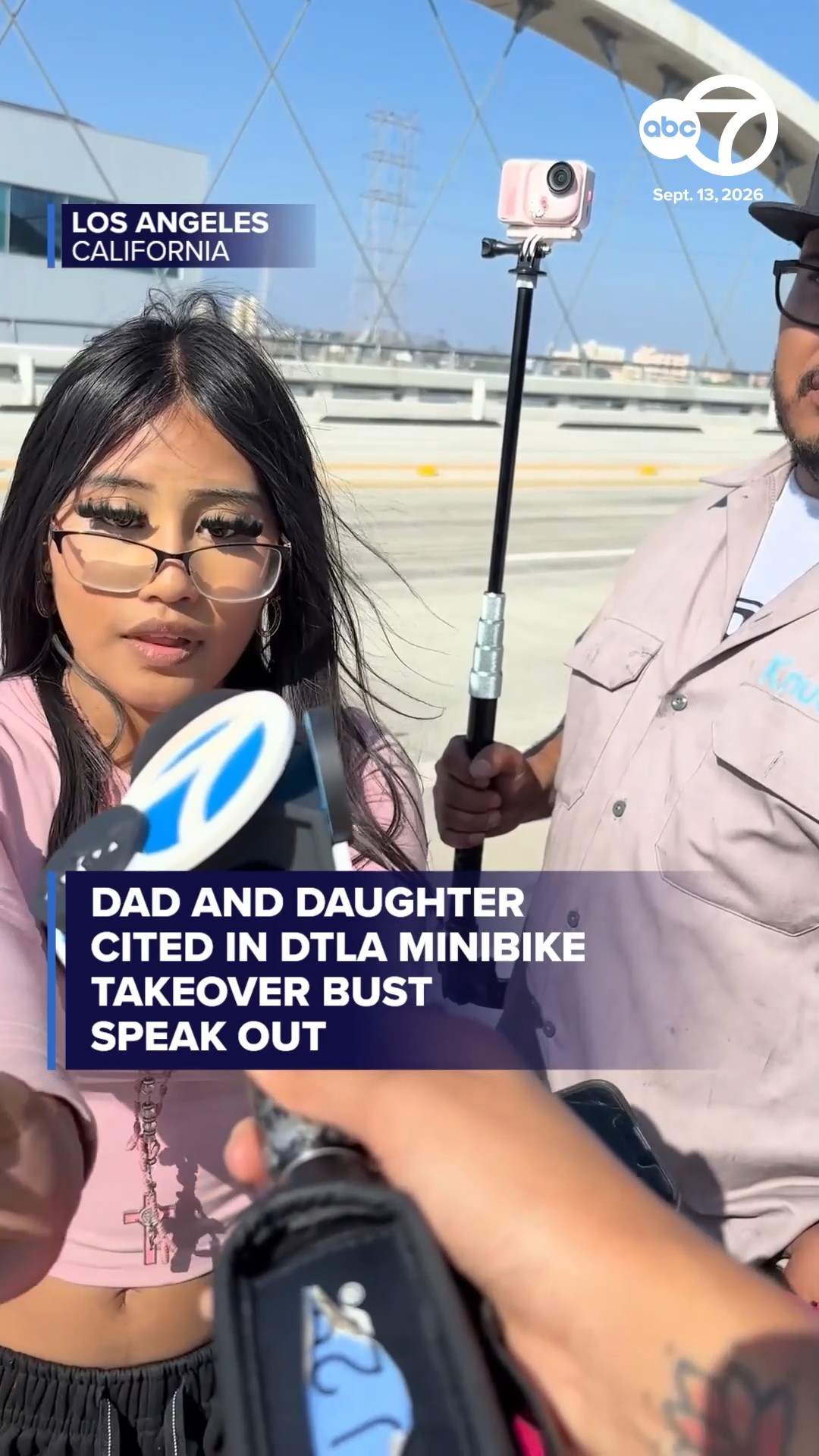 Dad and daughter cited in DTLA minibike bust speak out