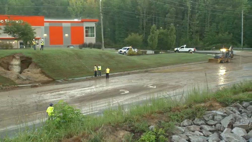 Water main break: Part of NC 55 closed in Cary