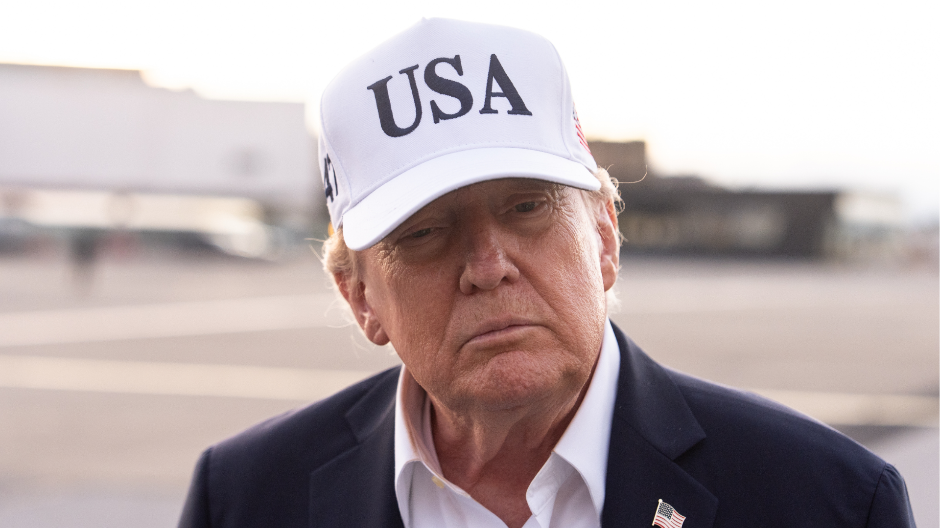 President Donald Trump speaks with reporters before boarding Air Force One at Shannon Airport, Sunday, Sept. 13, 2026, in Shannon, Ireland. 