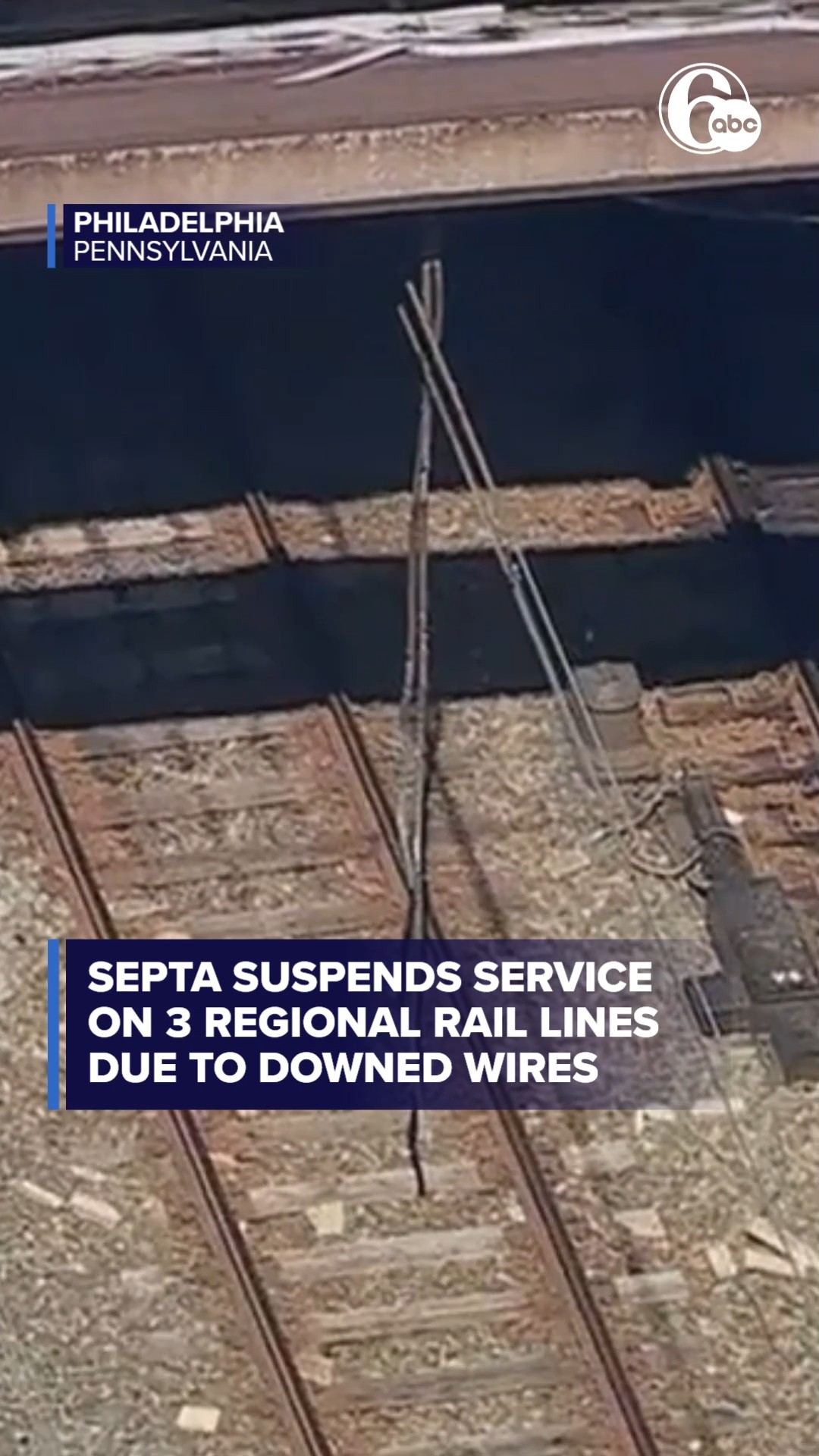 SEPTA suspends service on 3 Regional Rail lines due to downed wires