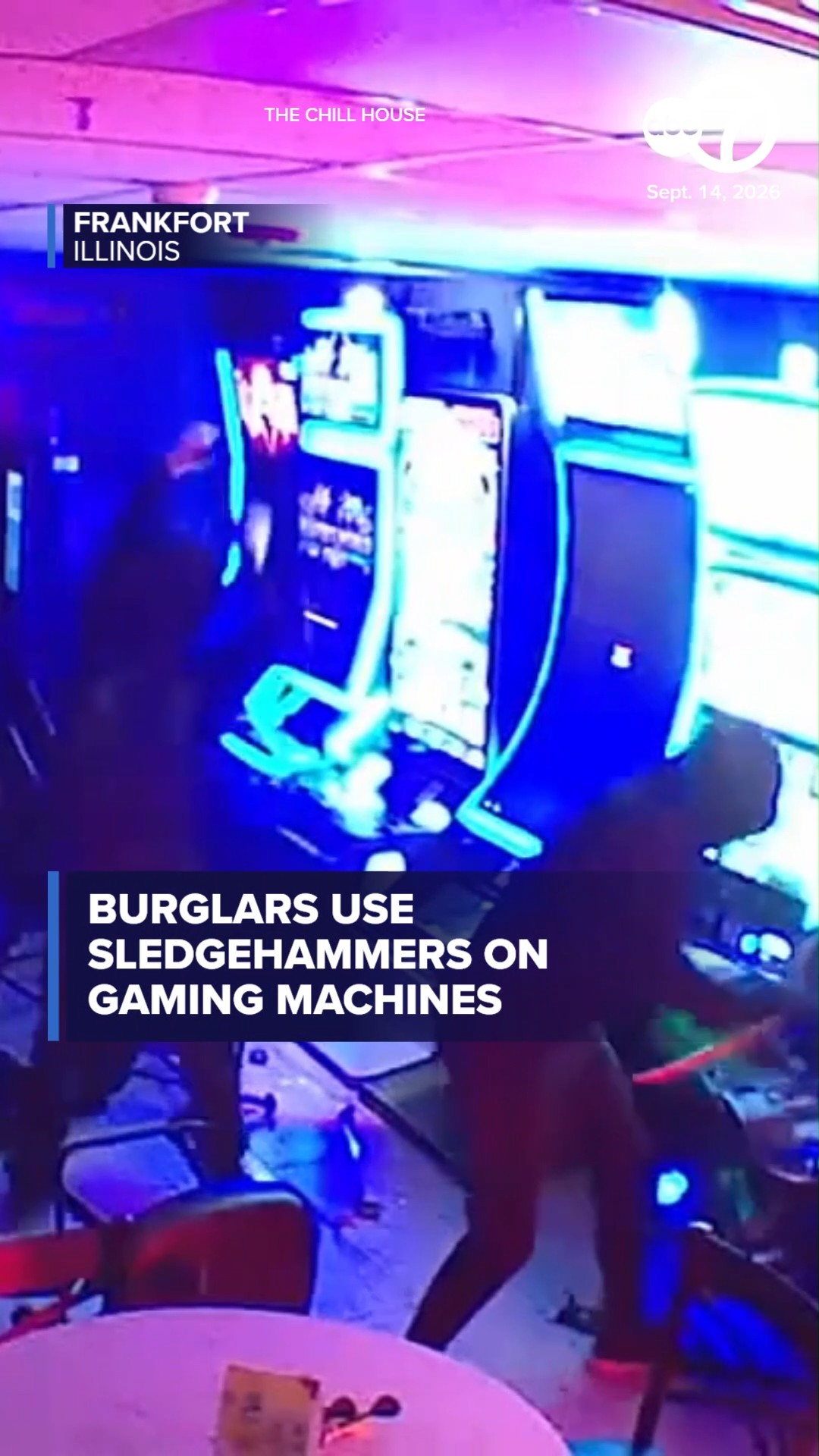Burglars use sledgehammers on gaming machines at Frankfort restaurant