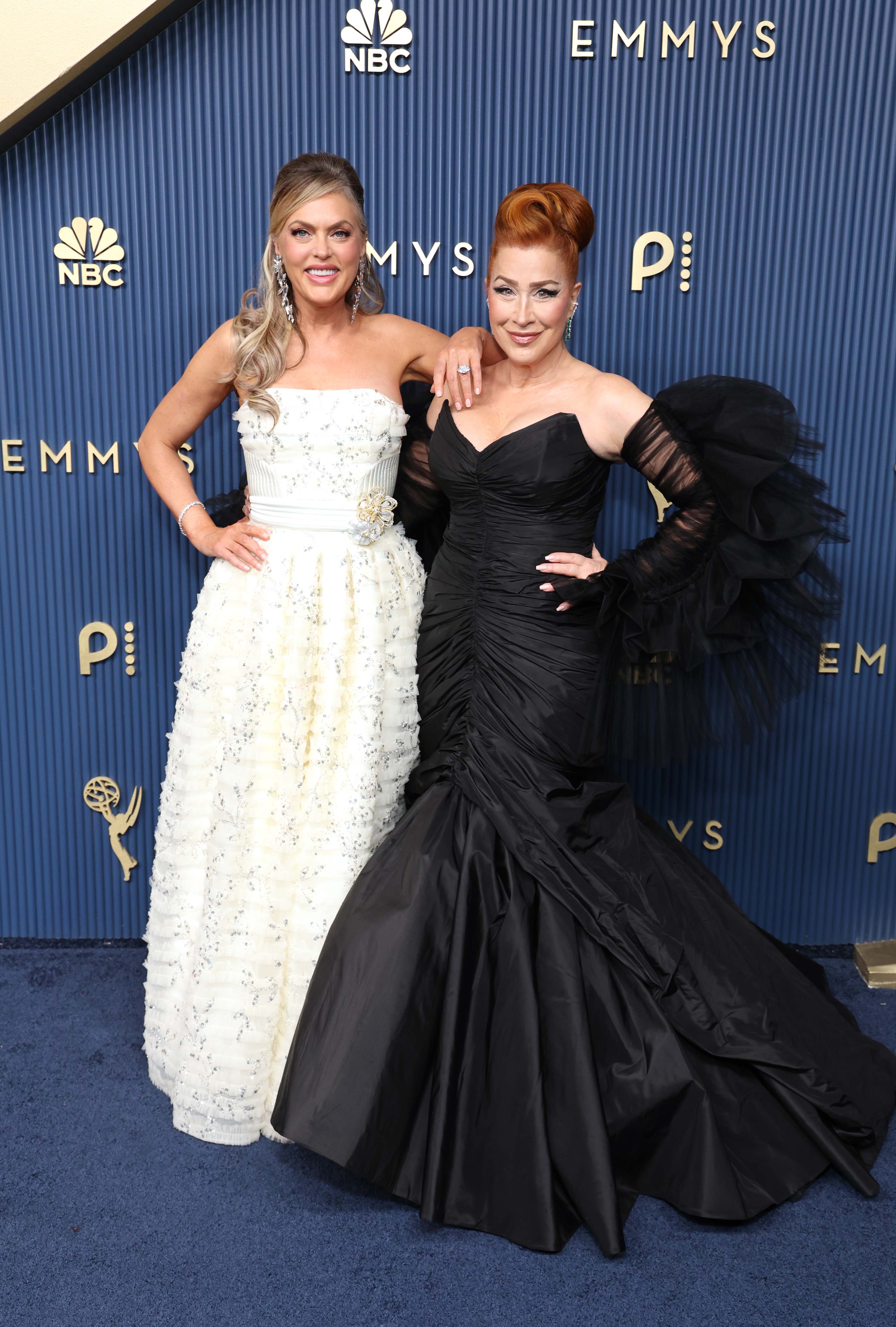 Elaine Hendrix and Lisa Ann Walter attend the 78th Primetime Emmy Awards on September 14, 2026 in Los Angeles, California.