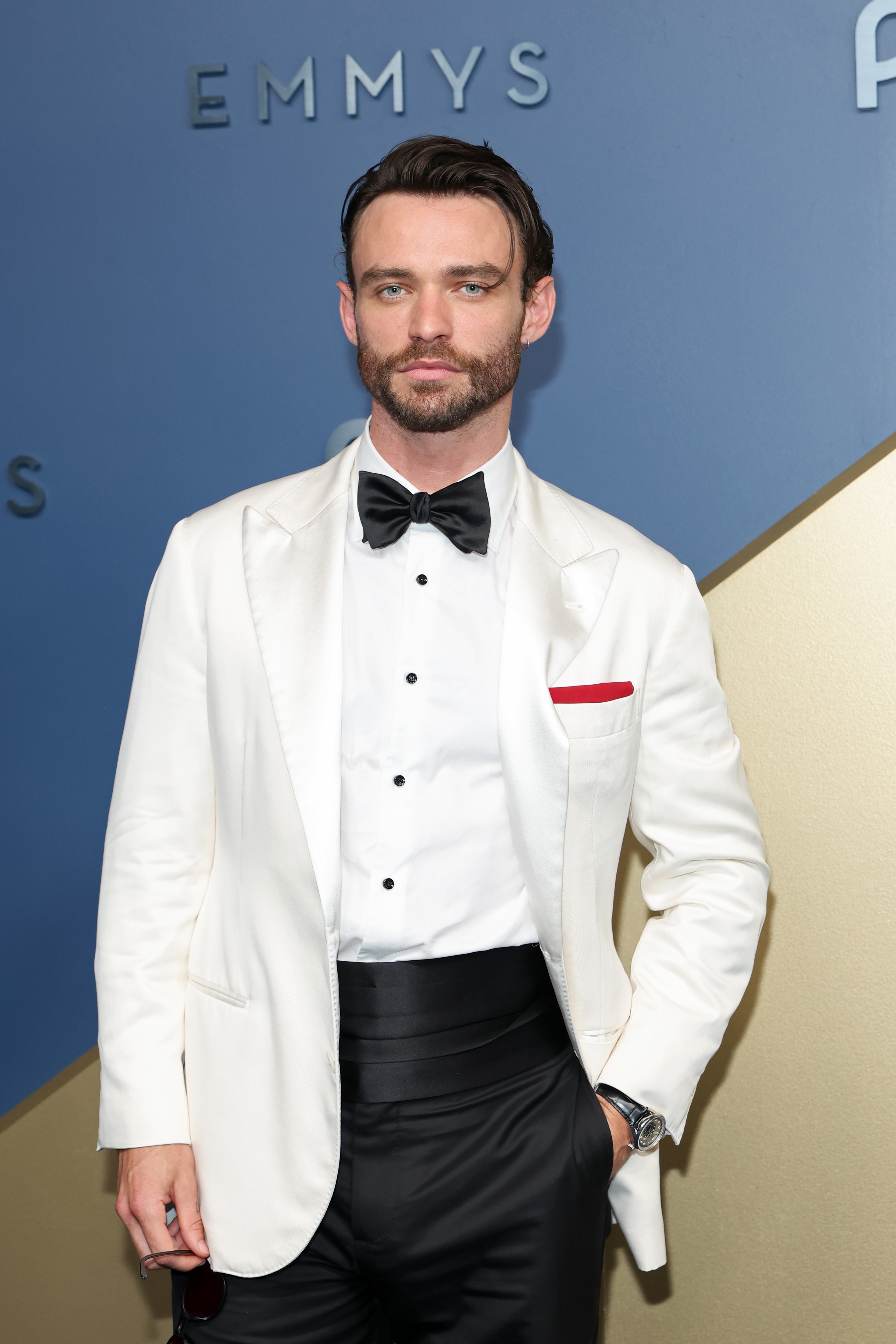 Thomas Doherty attends the 78th Primetime Emmy Awards at Peacock Theater on September 14, 2026 in Los Angeles, California.
