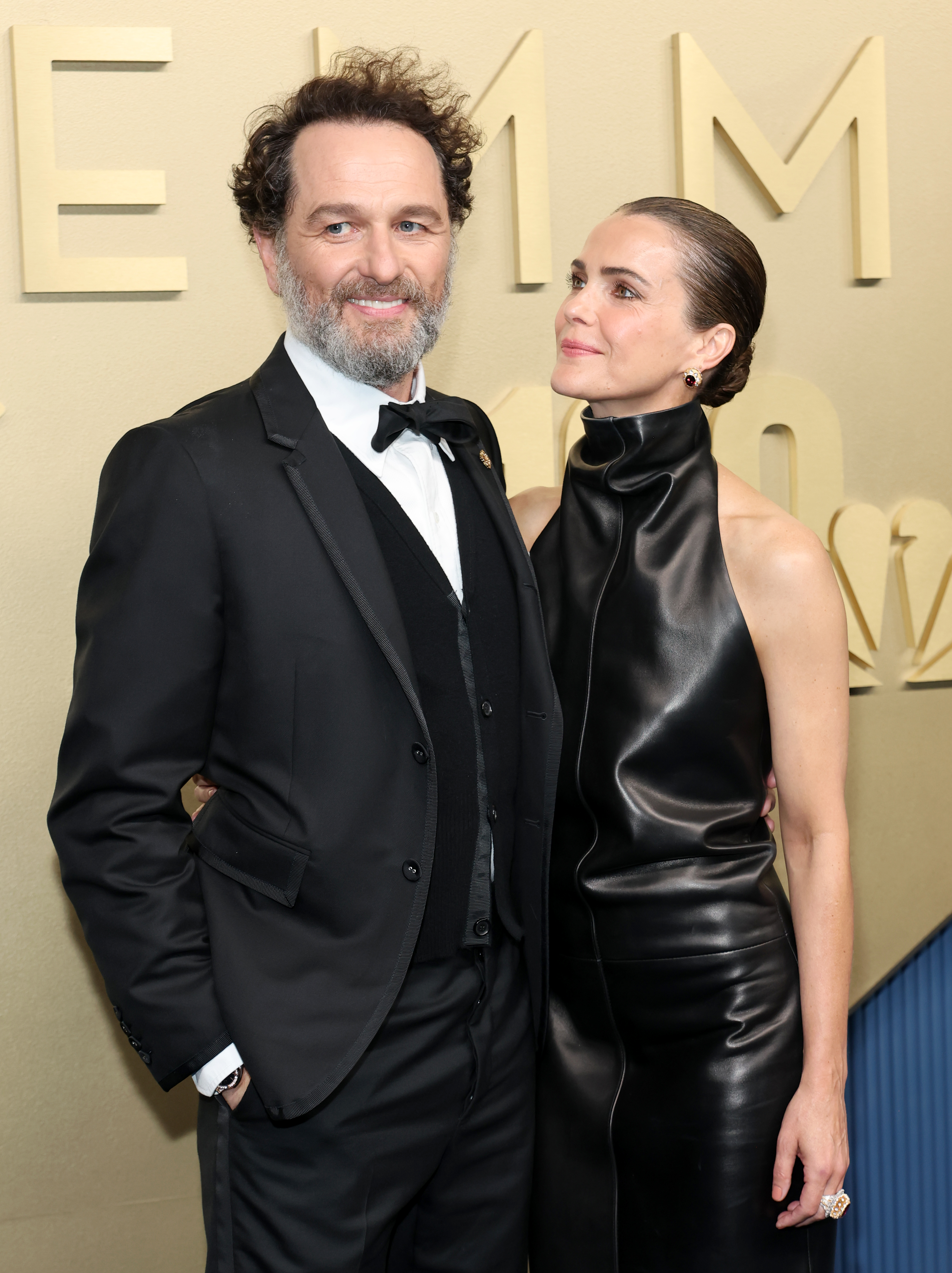(L-R) Matthew Rhys and Keri Russell attend the 78th Primetime Emmy Awards at Peacock Theater on September 14, 2026 in Los Angeles, California.