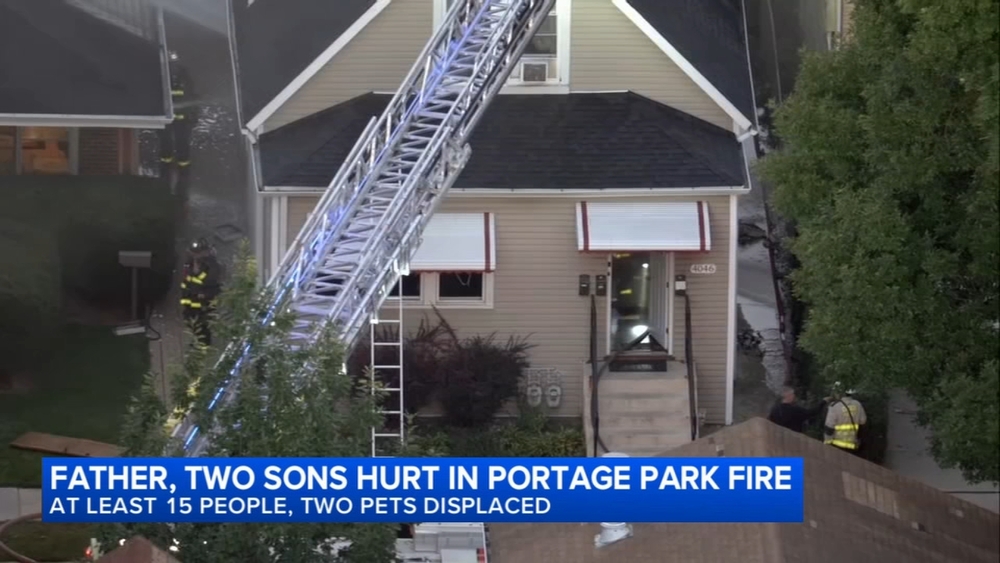 NW Side fire critically injures dad, 2 sons; 15 people displaced: CFD