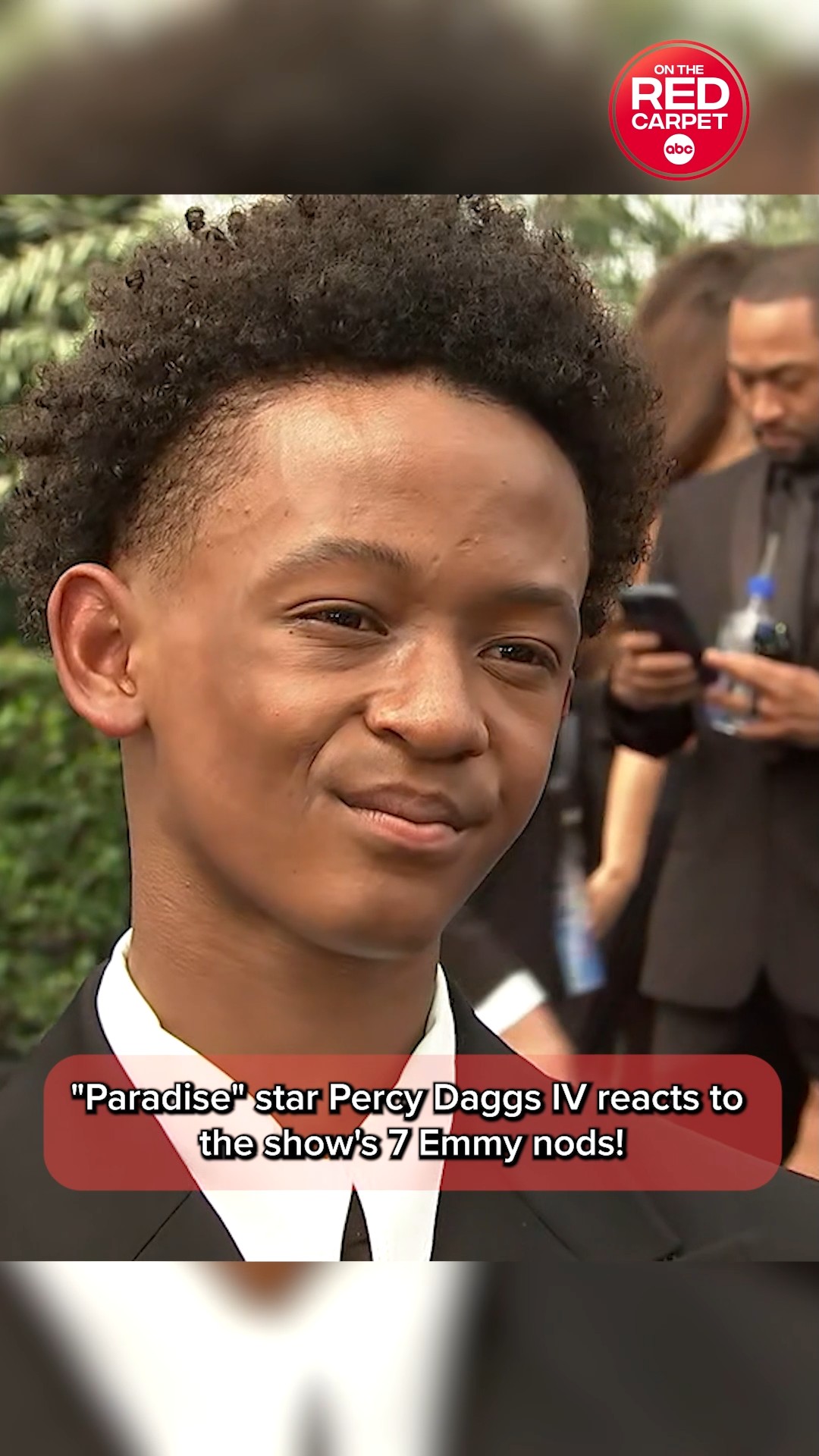 "Paradise" star Percy Daggs IV reacts to the show's 7 Emmy nods!