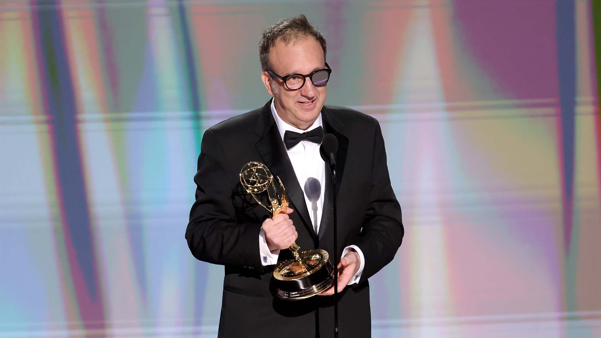 Saul Metzstein accepts the Outstanding Directing for a Drama Series Award for "Slow Horses" during the 78th Primetime Emmy Awards on Sept. 14, 2026 in Los Angeles.