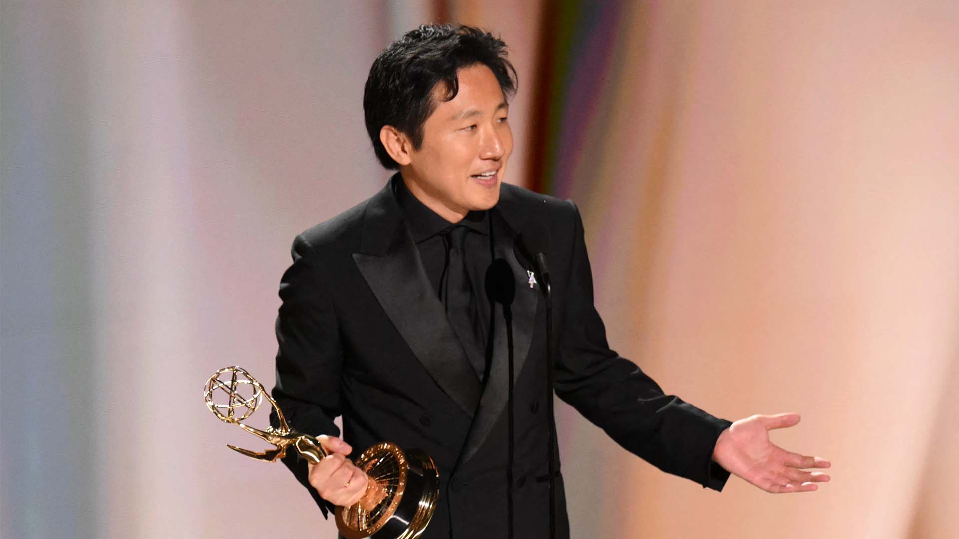 Hiro Murai accepts the award for Outstanding Directing for a Comedy Series for "Welcome to Widow's Bay" episode from "Widow's Bay" in Los Angeles on Sept. 14, 2026.