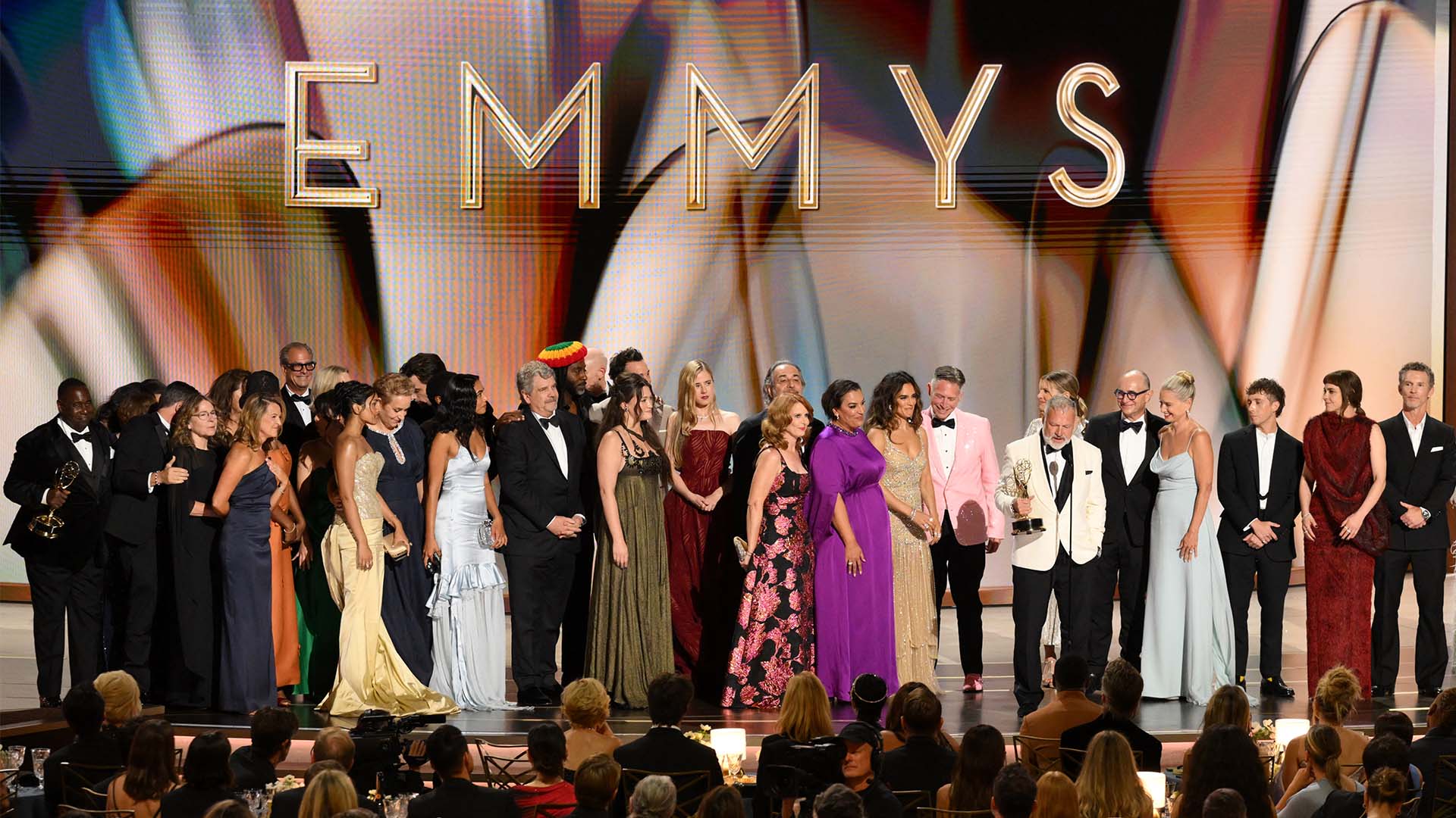 R. Scott Gemmill and cast accept the award for Outstanding Drama Series for "The Pitt" during the 78th Primetime Emmy Awards in Los Angeles on September 14, 2026.