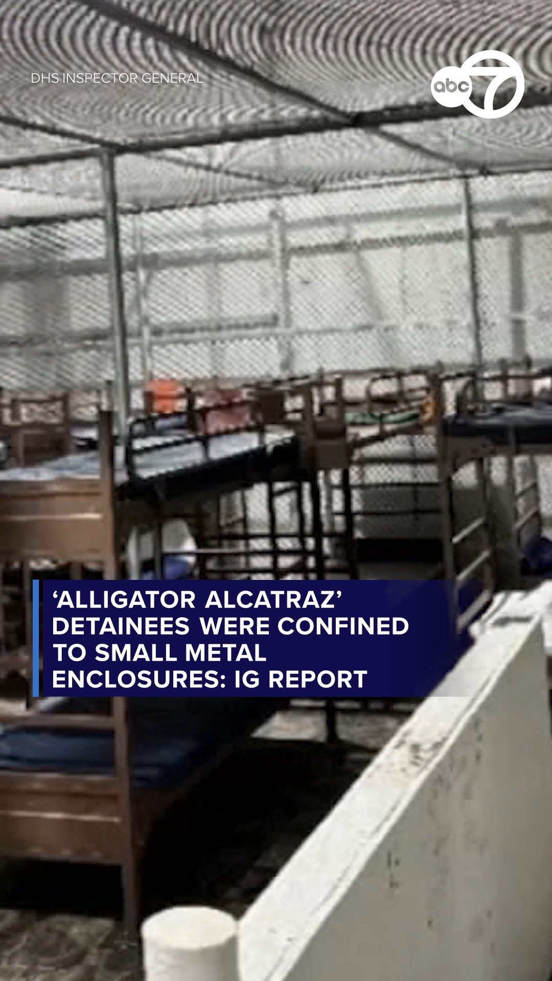 Migrants were confined to small metal enclosures: IG report
