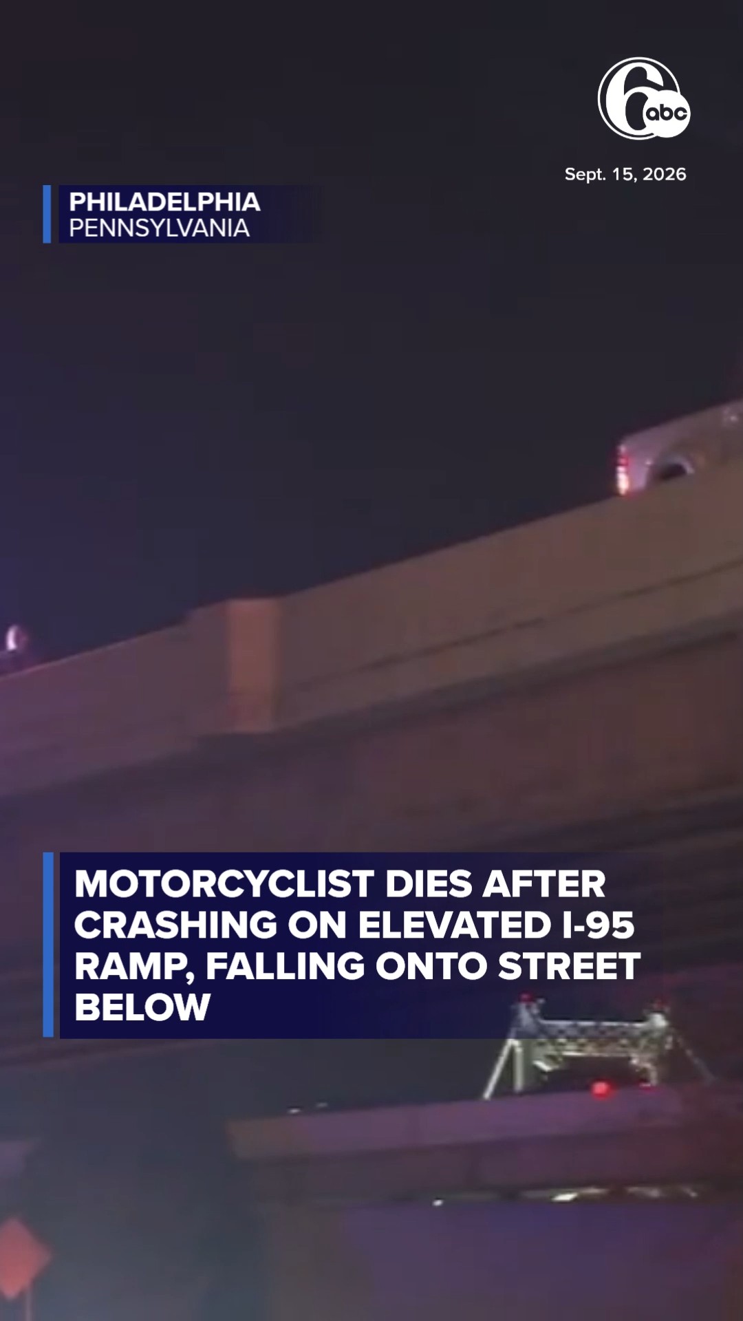Motorcyclist dies after crashing on I-95 ramp, falling onto street
