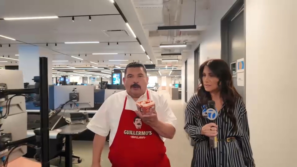 Guillermo Rodriguez of 'Jimmy Kimmel Live' shows off new line of salsas
