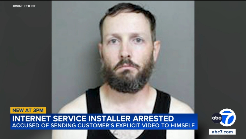 Internet installer allegedly sent customer's explicit video to self
