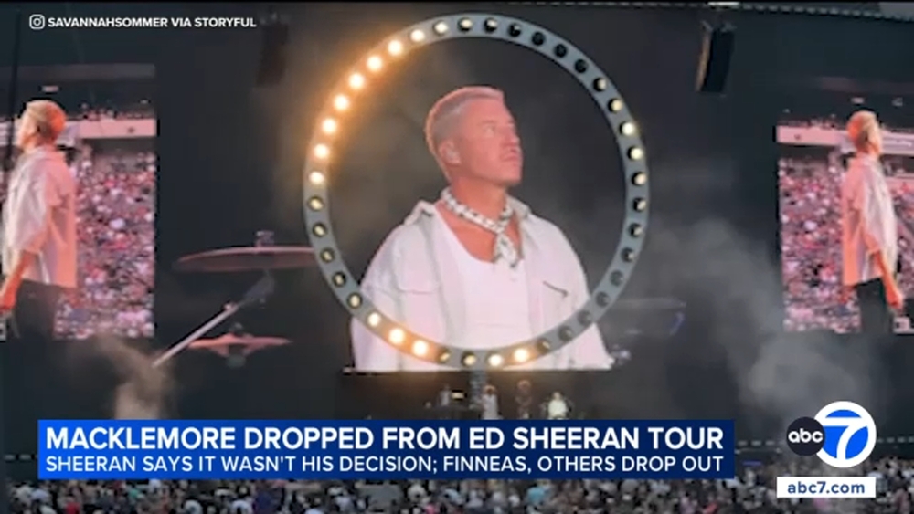 Supporting acts quit Ed Sheeran's tour after Macklemore controversy