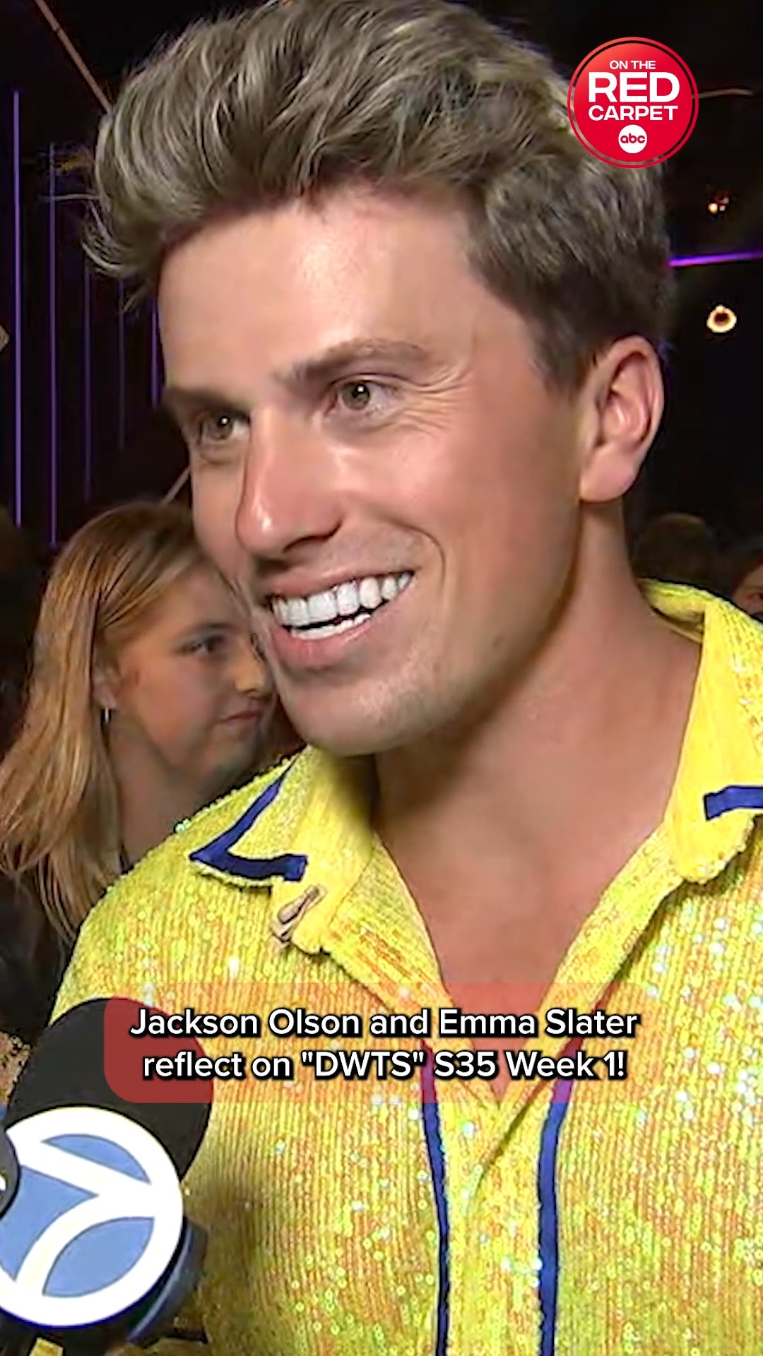 Jackson Olson and Emma Slater reflect on "DWTS" S35 Week 1!