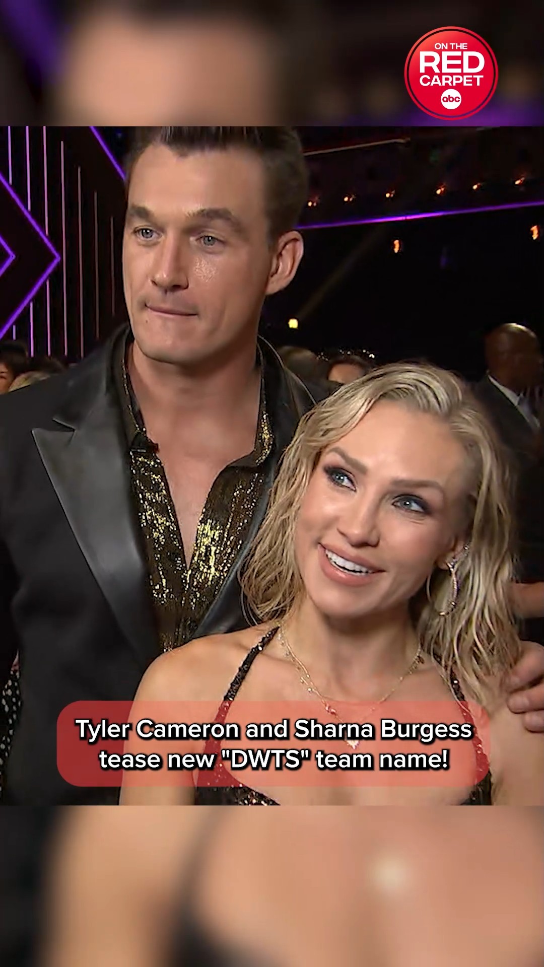 Tyler Cameron and Sharna Burgess tease new "DWTS" team name!