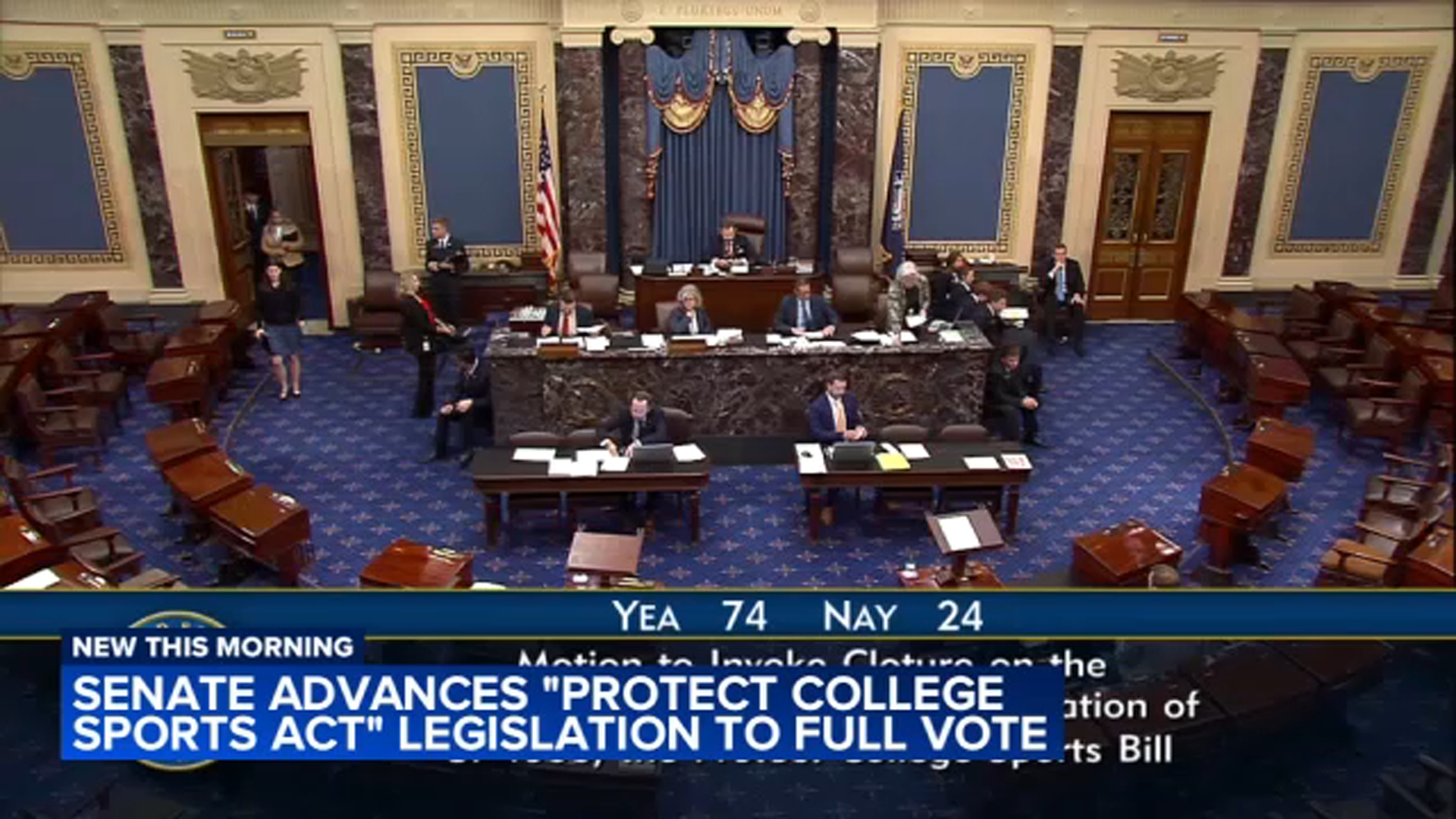 Senate takes first step to overhaul college sports system