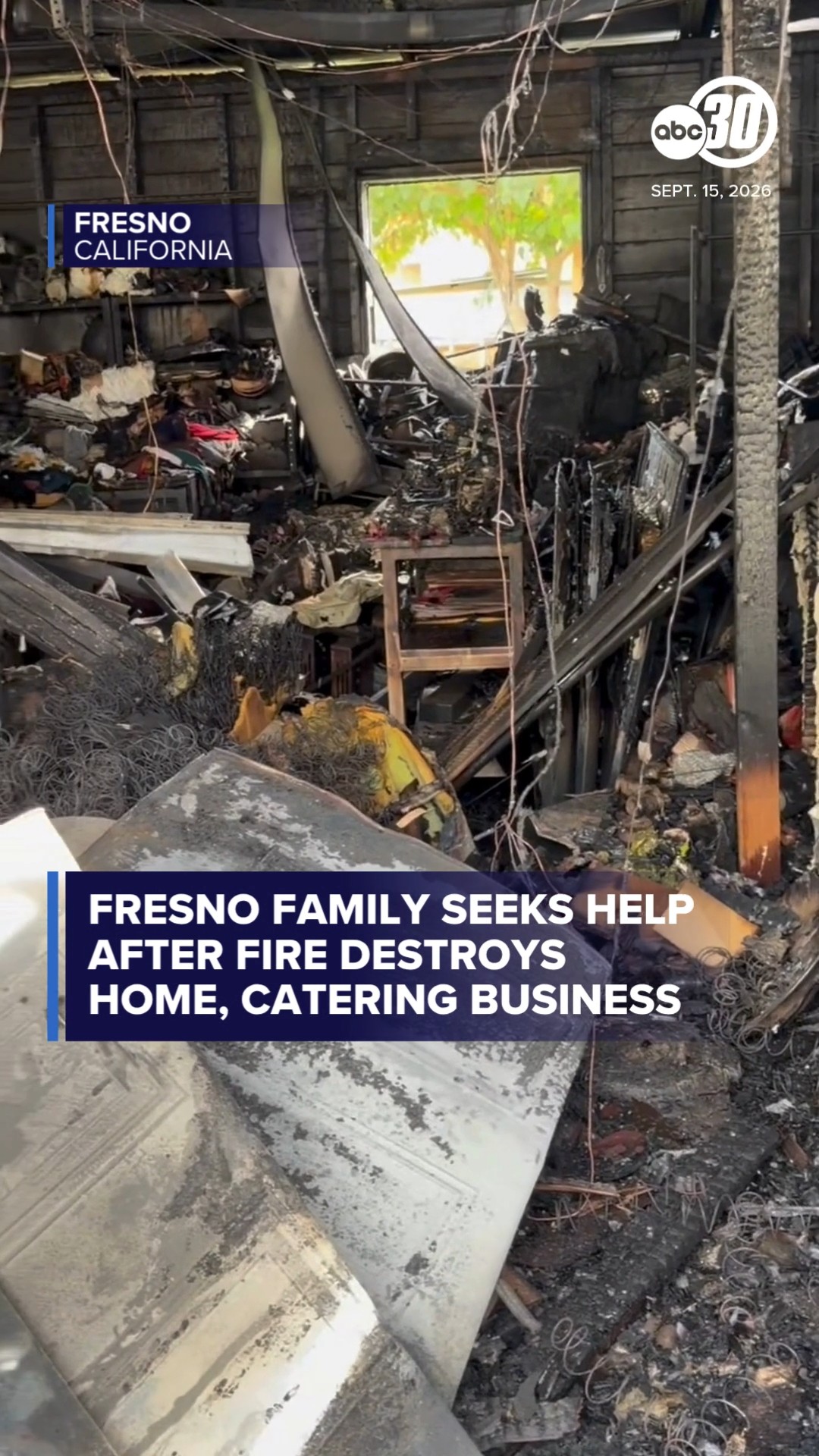 Fresno family seeks help after fire destroys home, catering business