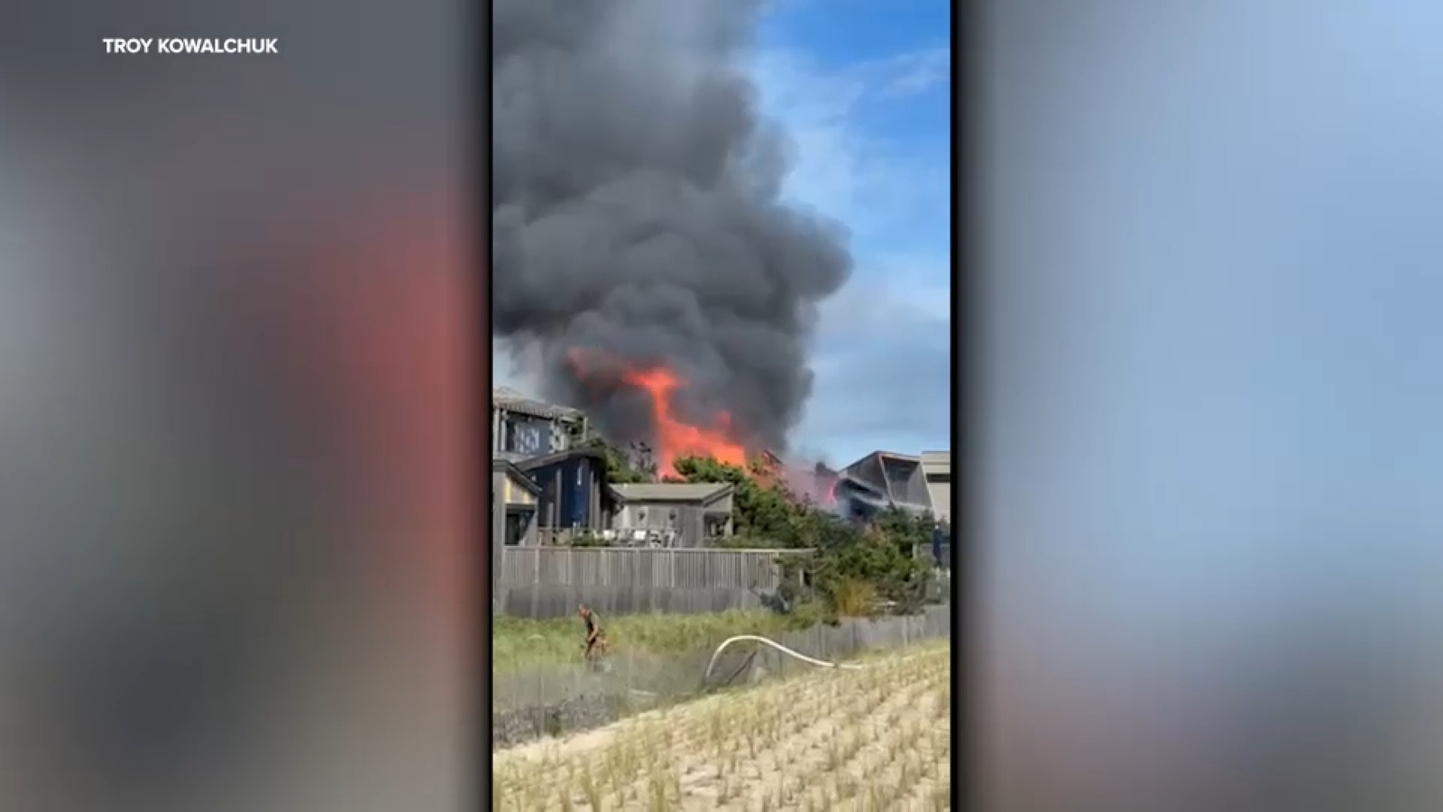 Flames destroy home in Fire Island Pines on Long Island; no injuries