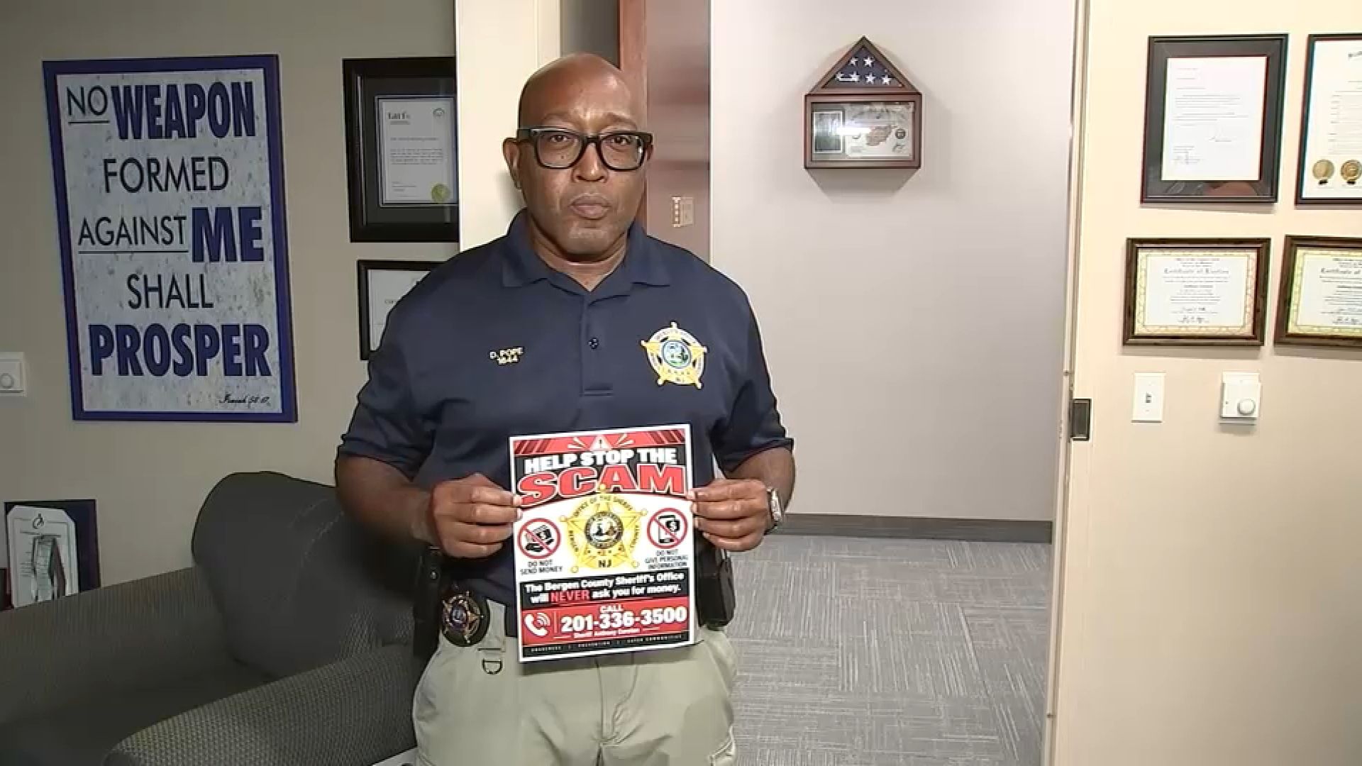 Sheriff warns about the scheme