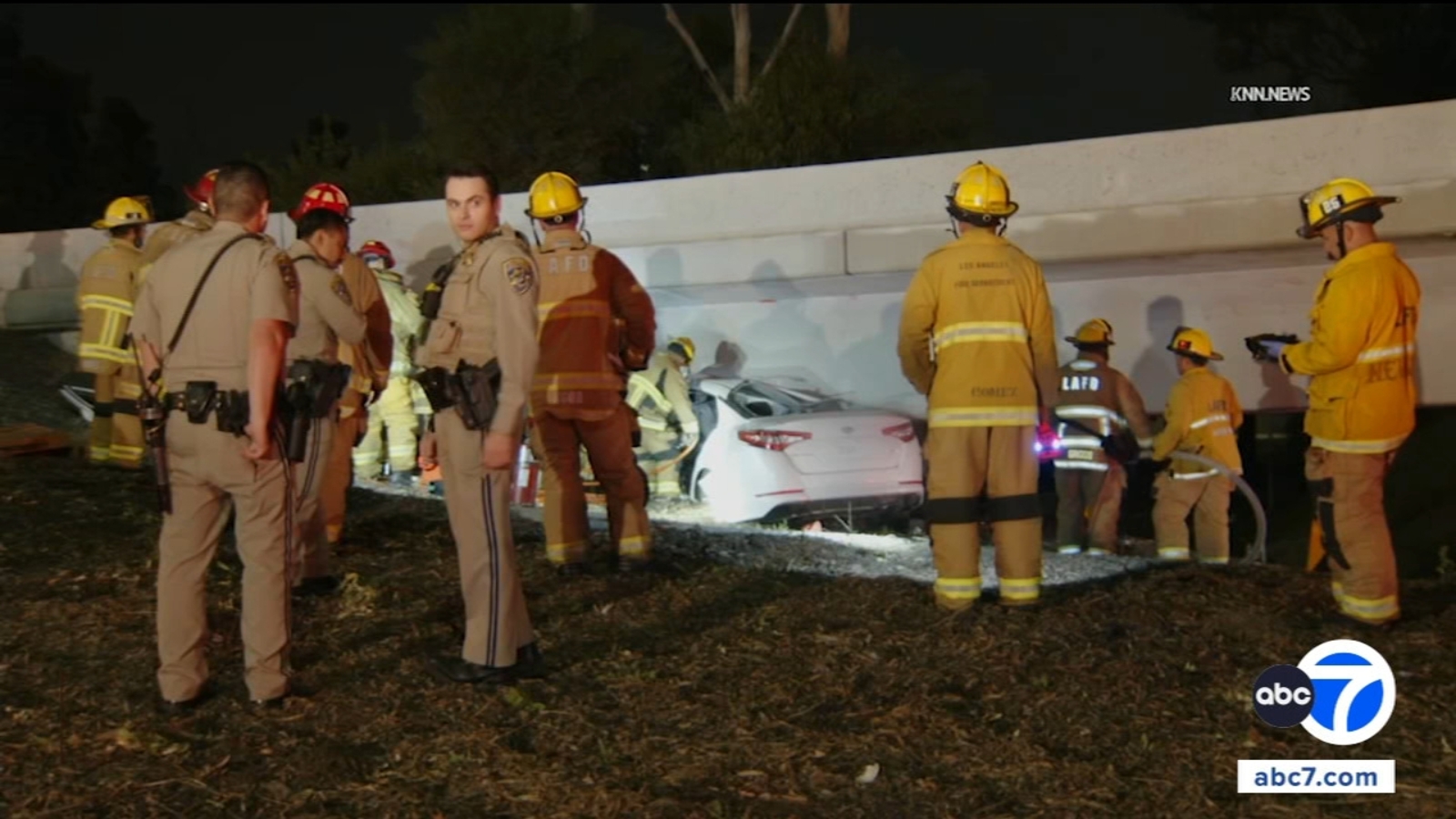 Driver arrested, passenger killed after car slams into overpass on 5 in Boyle Heights