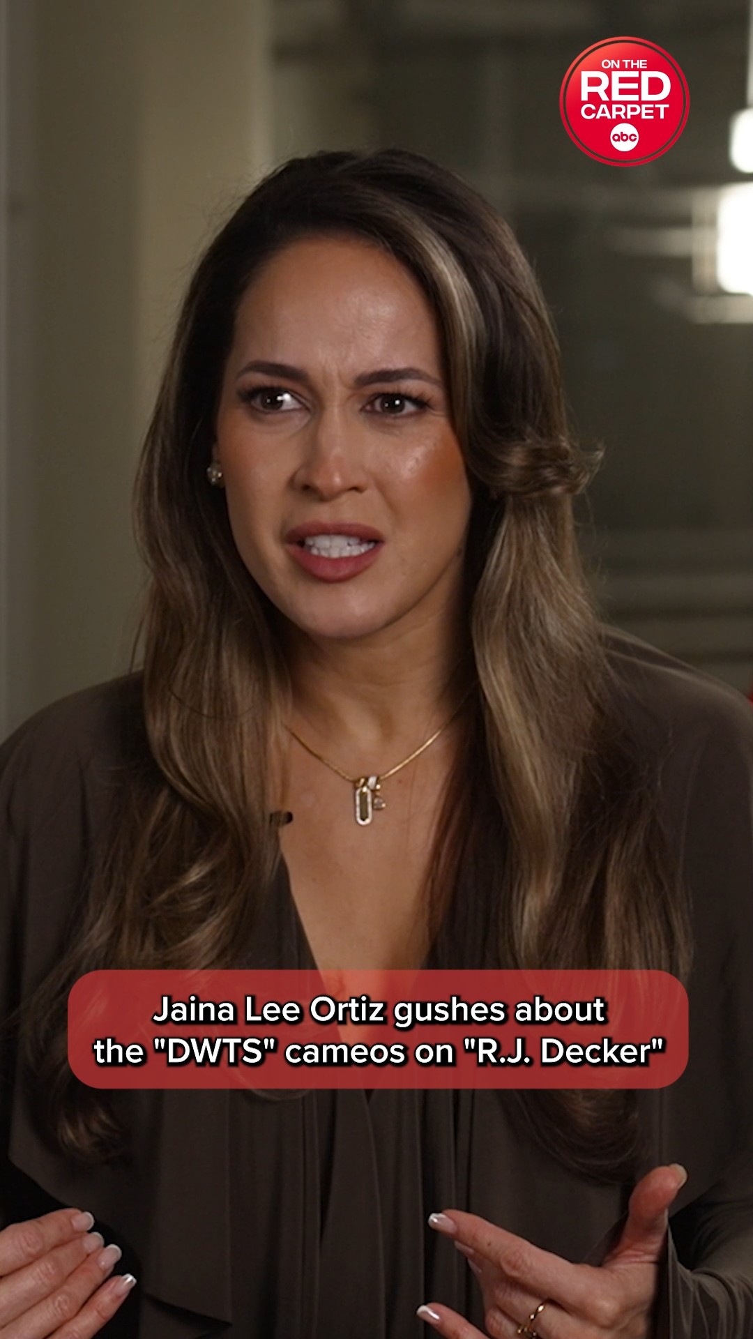 "R.J. Decker" star Jaina Lee Ortiz gushes about "DWTS" crossover