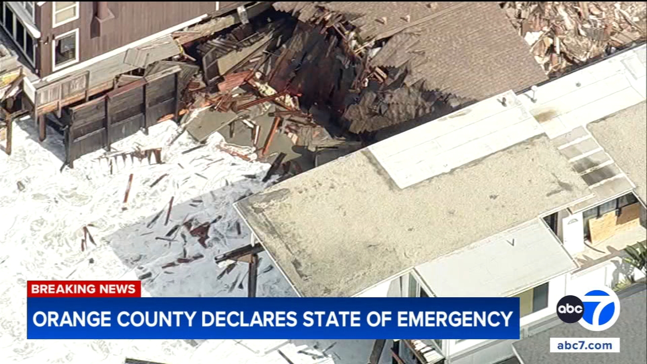 Orange County declares state of emergency after severe coastal erosion