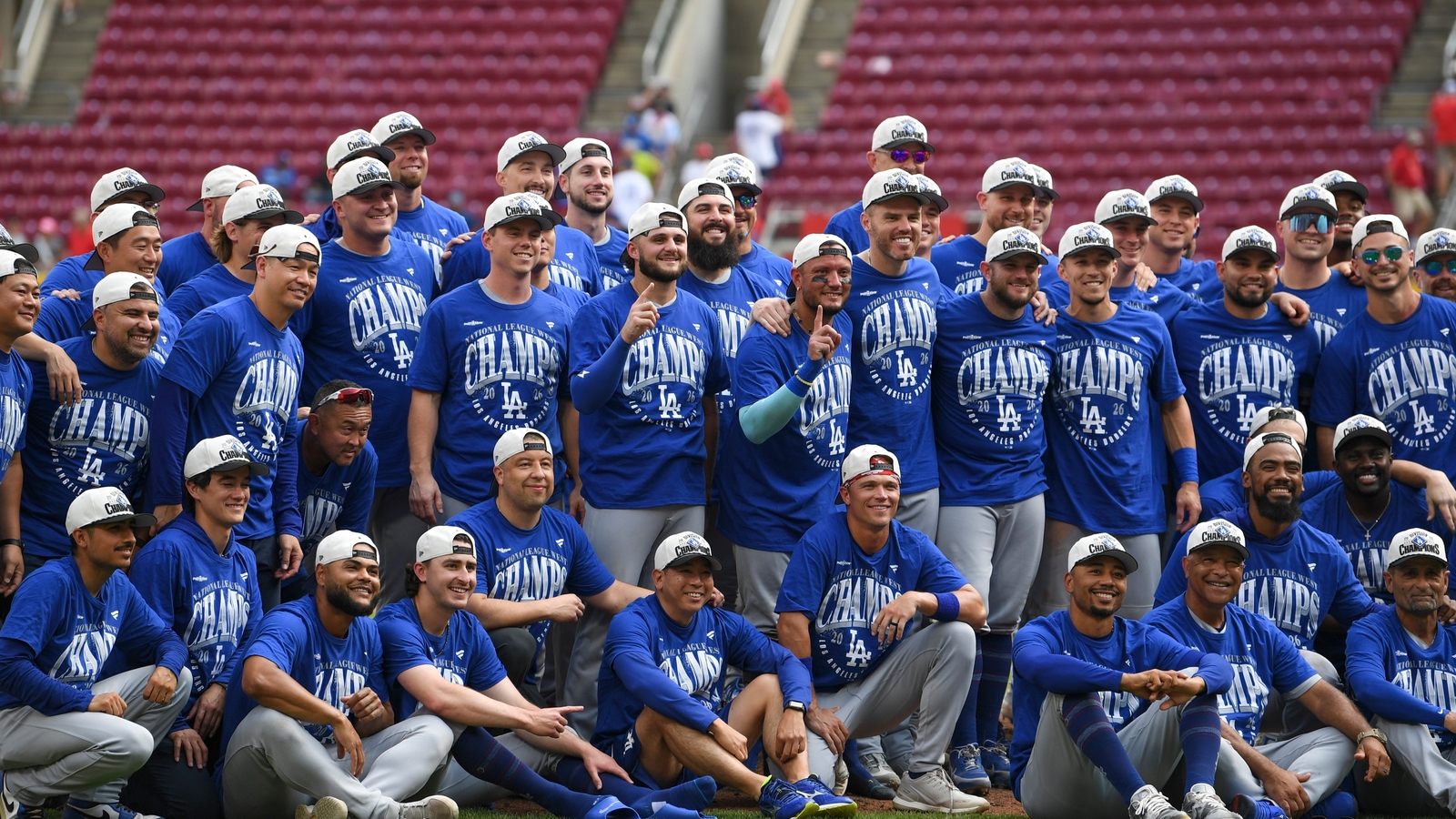 Dodgers secure fifth straight NL West title with dominant streak now at 13 championships in 14 years